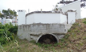 Remains of a bridge